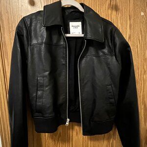 Abercrombie & Fitch Vegan Leather Jacket, L